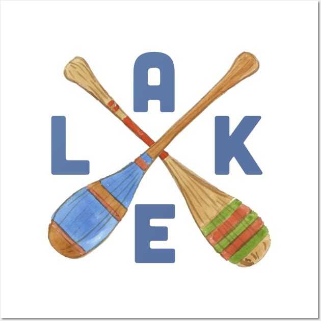 Lake paddles Wall Art by SWON Design